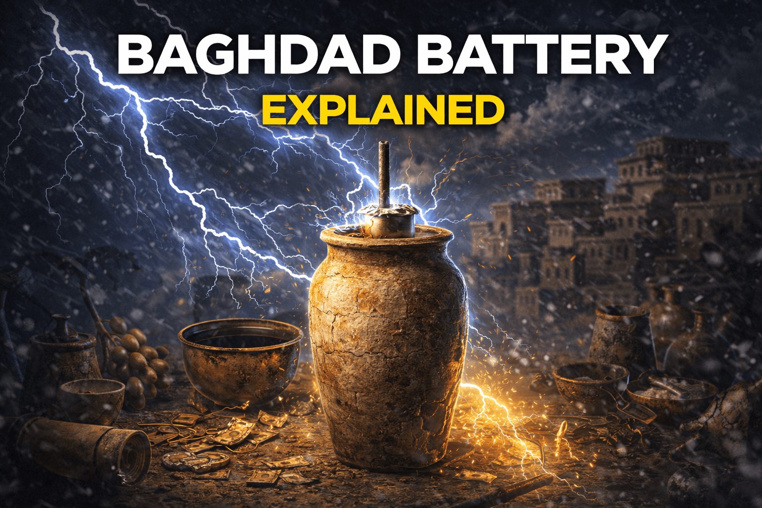 Baghdad Battery ancient electricity galvanic cell mystery explained – 7 Incredible Facts
