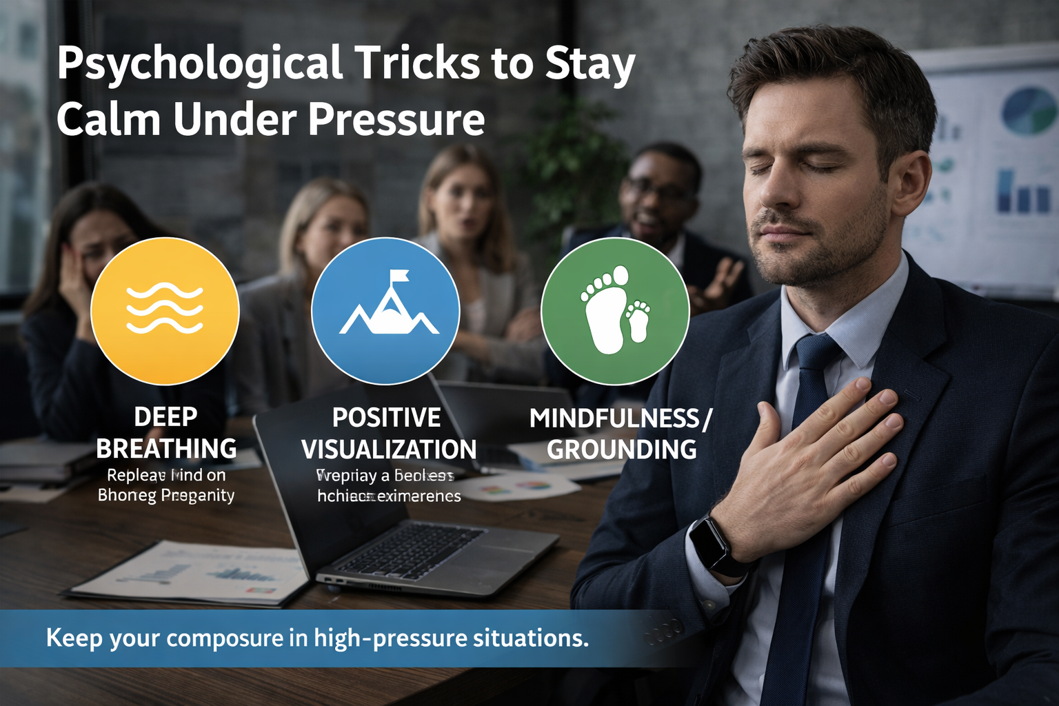 Psychological Tricks to Stay Calm Under Pressure: 12 Fast Techniques