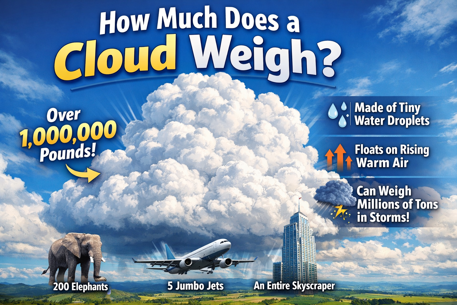 How Much Does a Cloud Weigh: 9 Surprising Facts About Cloud Mass