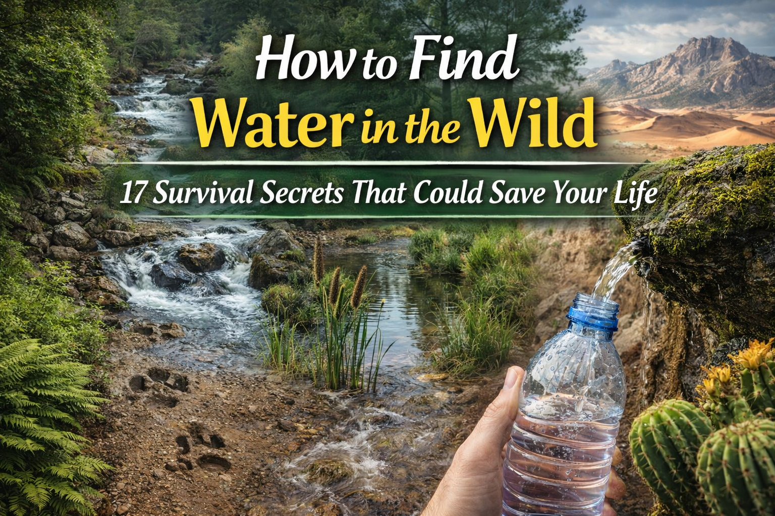 How to Find Water in the Wild: 17 Survival Secrets That Could Save Your Life