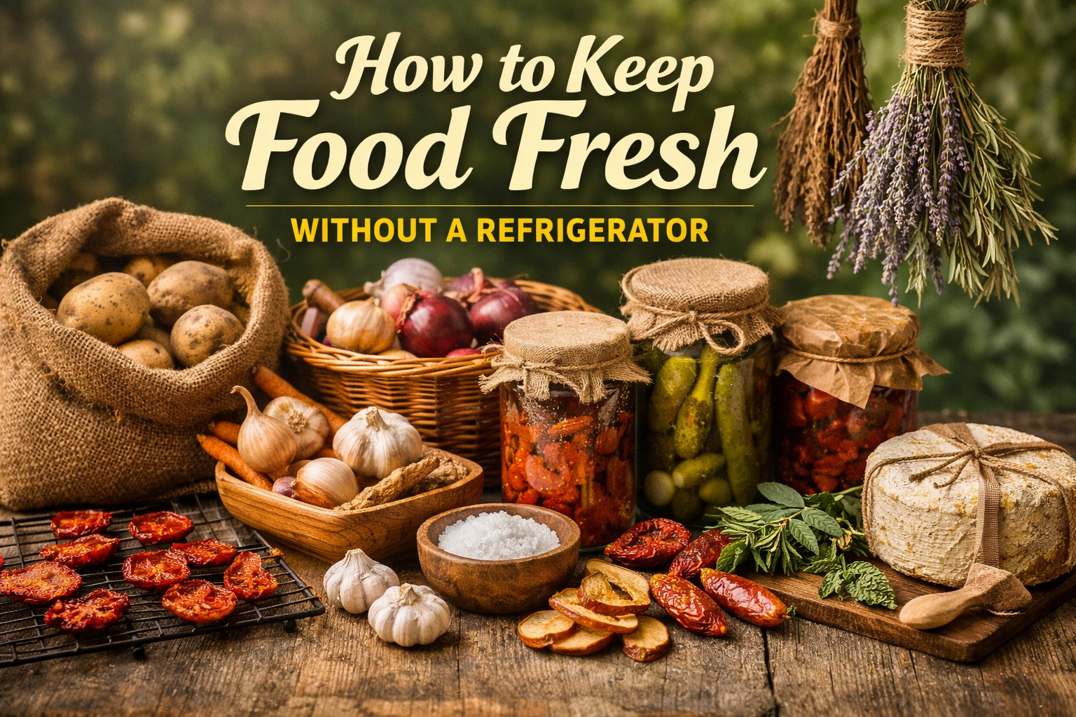 How to Keep Food Fresh Without a Refrigerator: 17 Smart Storage Methods That Really Work