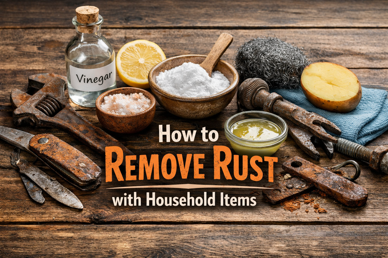 How to Remove Rust with Household Items: 11 Easy DIY Methods That Work