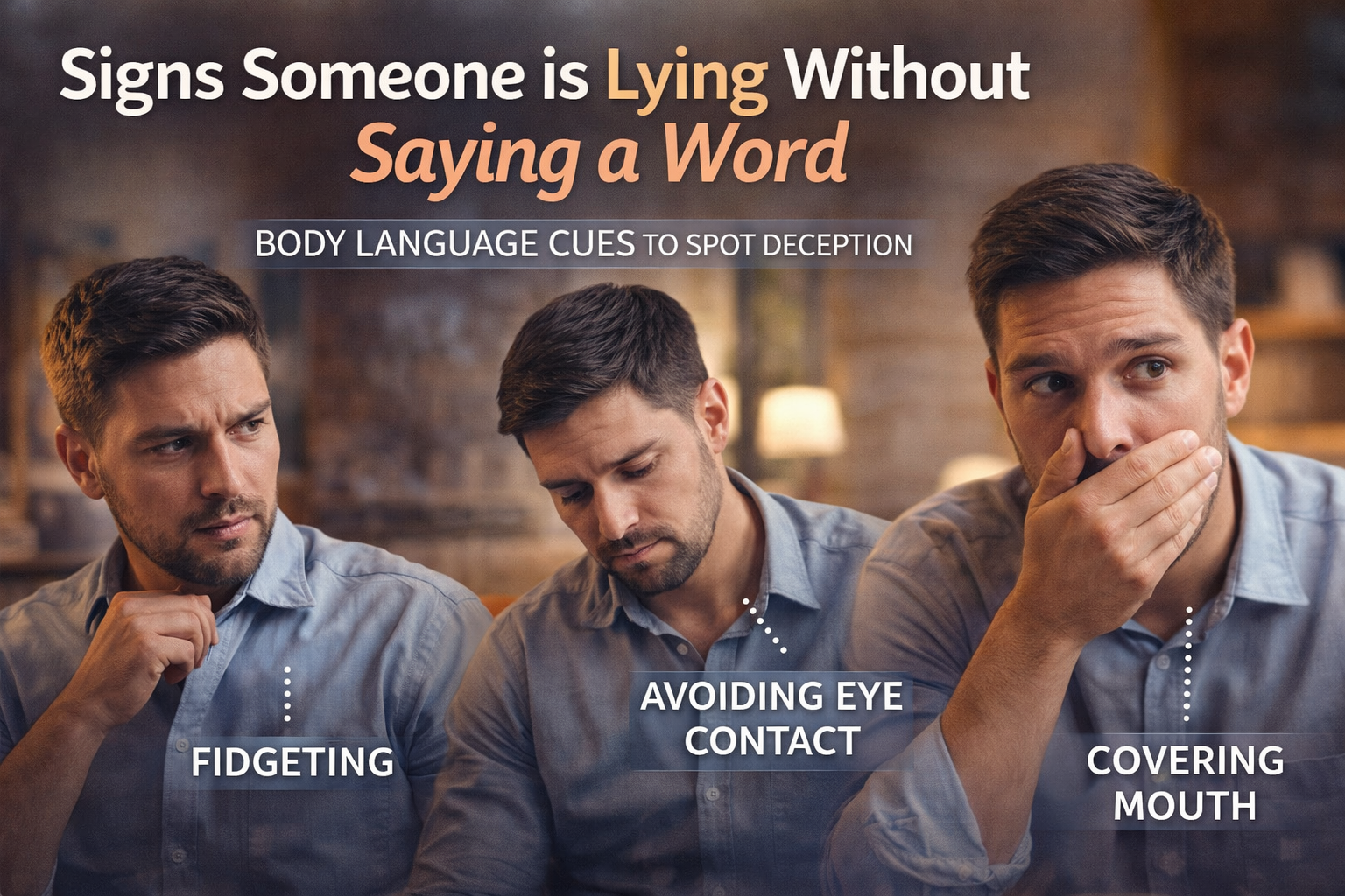 Signs someone is lying without saying a word body language cues – 11 Powerful Signals