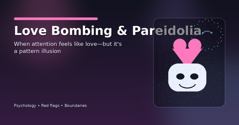 Learn how love bombing manipulates through excessive attention—and how pareidolia (pattern illusion) can make it feel like “real love.”