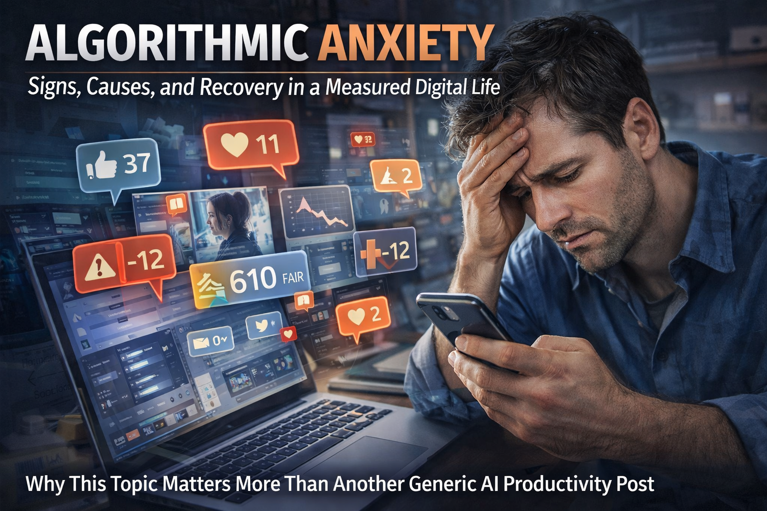 Algorithmic Anxiety: Signs, Causes, and Recovery in a Measured Digital Life