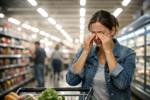 Why bright supermarkets feel tiring