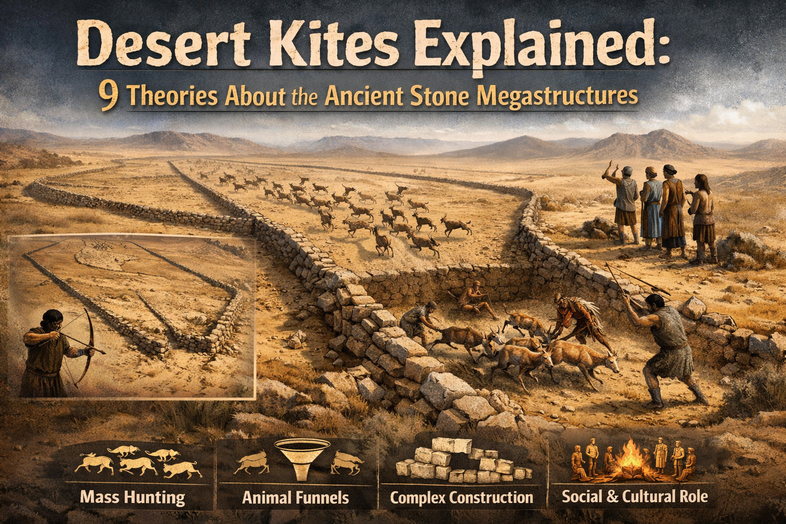 Desert Kites Explained: 9 Theories About the Ancient Stone Megastructures