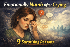 emotionally numb after crying