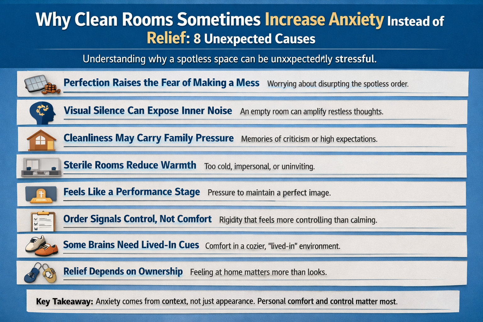 Why Clean Rooms Sometimes Increase Anxiety Instead of Relief: 8 Unexpected Causes