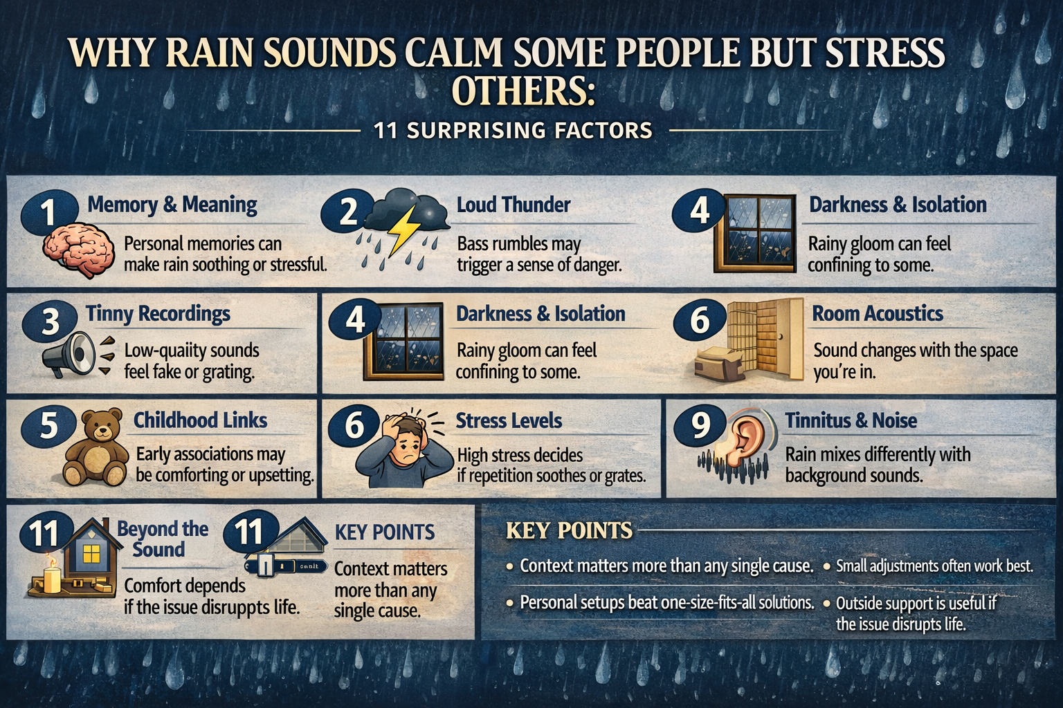Why Rain Sounds Calm Some People but Stress Others: 11 Surprising Factors