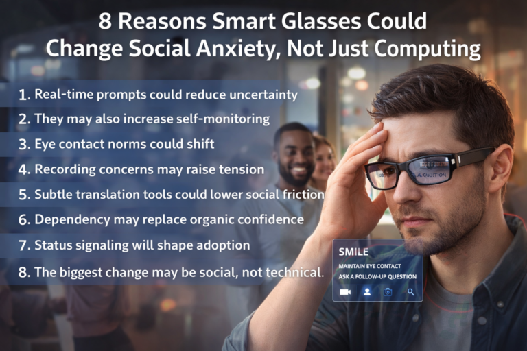 8 Reasons Smart Glasses Could Change Social Anxiety, Not Just Computing