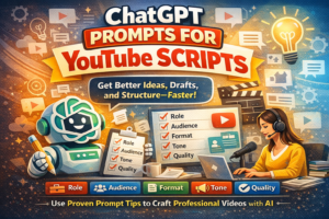 ChatGPT Prompts for YouTube Scripts: 12 Practical Prompt Ideas That Improve Results
