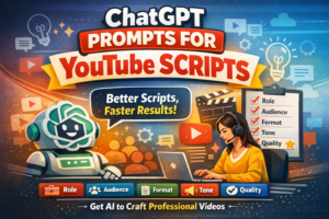 Chatgpt Prompts For YouTube Scripts: 26 Smart Templates for Better Output