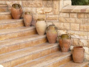 rock cut staircases
